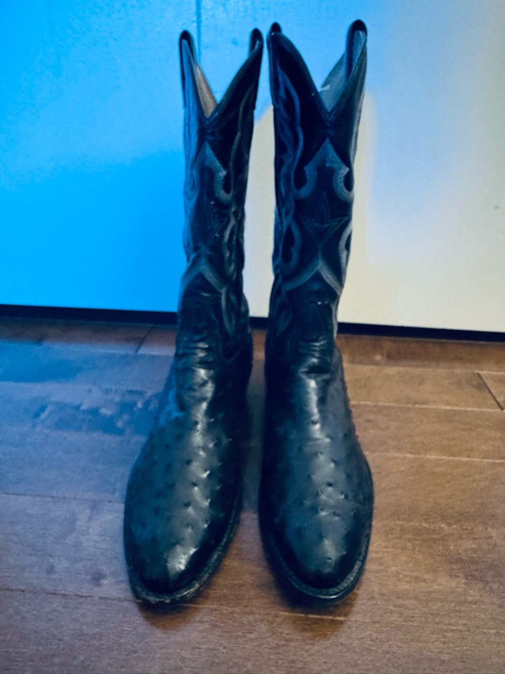 Tony Lama Men’s Exotic Full-Quill Ostrich Leather Western Boots Size 10.5D - Picture 10 of 15